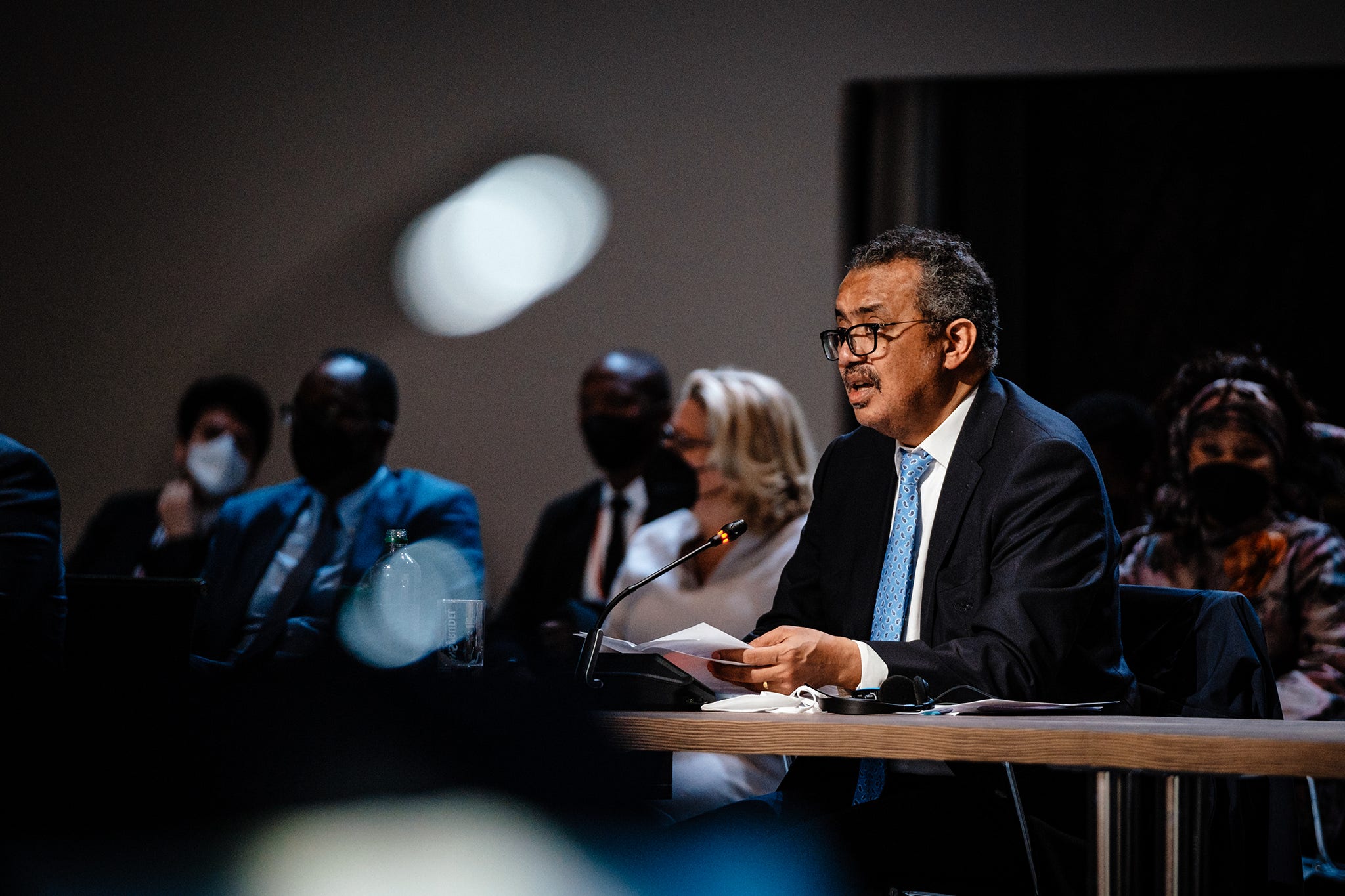 Tedros Adhanom Ghebreyesus (Director General of the WHO) speaking