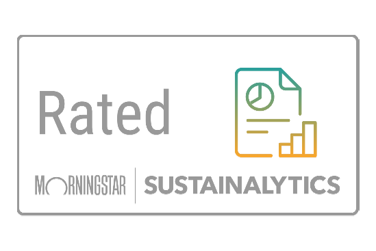Unternehmensabzeichen Morningstar Sustainalytics