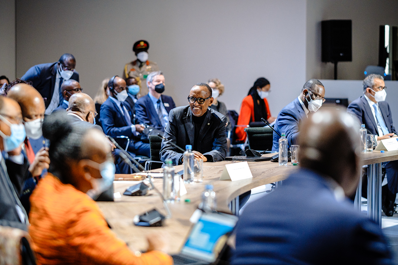 H.E. President Paul Kagame of Rwanda speaking